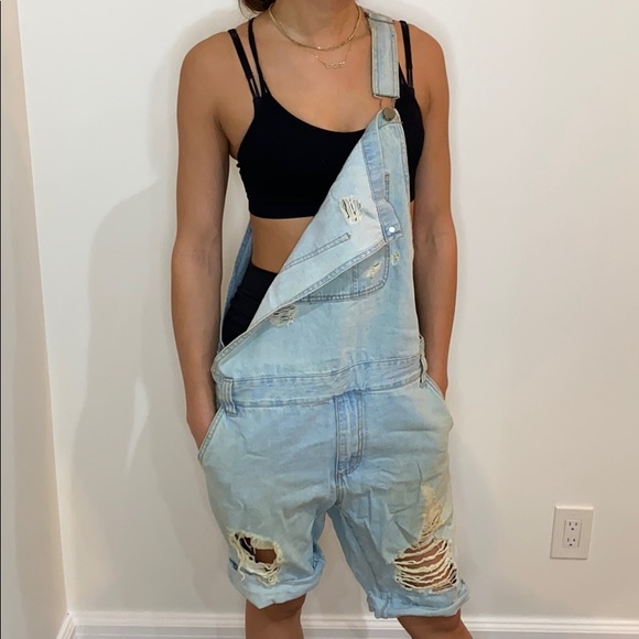 Forever 21 Other - COPY - Antique Wash Light Blue Denim Overall